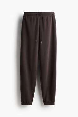 H&M Хлопковые спортивные брюки, темно-коричневый