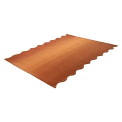 Ковер из шерсти over horizon терракотового цвета из коллекции trendy ruffles, 200х300 см