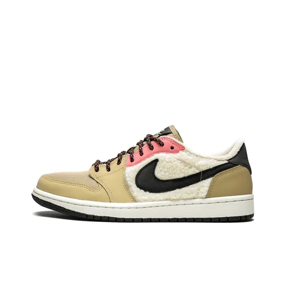 Женские кроссовки Air Jordan 1 Retro Low Fleece 'Parachute Beige' AQ0828-200