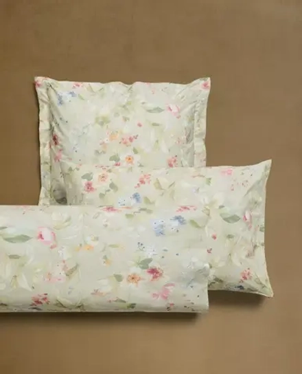 ZARA HOME НАВОЛОЧКА С ЦВЕТОЧНЫМ ПРИНТОМ, ЗЕЛЕНЫЙ