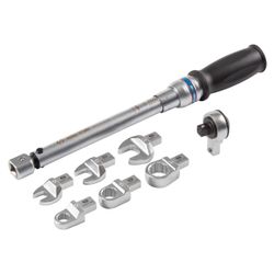 KING TONY (345102D08MR) Динамометрический ключ серии "FIT", 9х12 мм с набором насадок 10-17 мм, 4-20 Нм, кейс