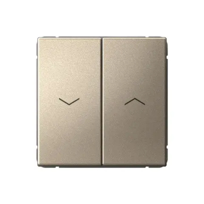 ARTGALLERY 2-клавишный ВЫКЛЮЧАТЕЛЬ ДЛЯ ЖАЛЮЗИ, 2х сх.4, 10А, механизм, быстрозажим. клем., ШАМПАНЬ