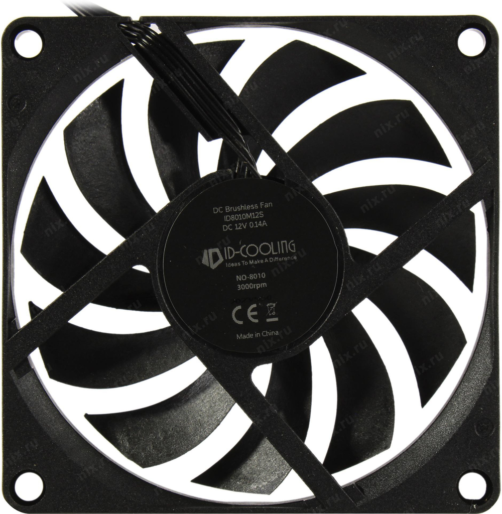 ID-Cooling &lt;ID-FAN-NO-8010-PWM&gt; (4пин, 80x80x10мм,  27.8дБ,  800-3000 об/мин)