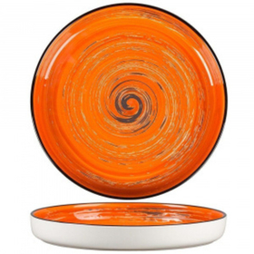 Тарелка с бортом Texture Orange Circular 28 см