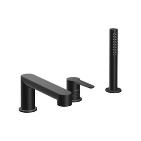 Смеситель Puri black для ванны с тремя отверстиями