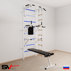 Шведская стенка Sv Sport 592 (Турник стандарт/Брусья/Стойка/Скамья/Лестница)