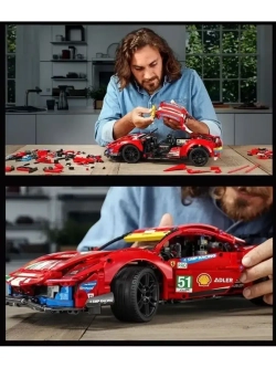 Конструктор суперкар Ферарри Ferrari 488 GTE 1677 деталей