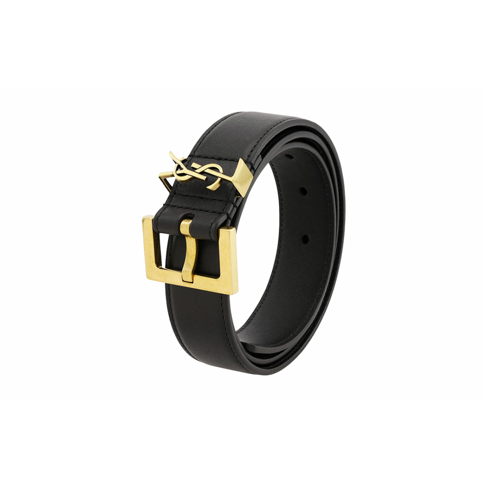 Пояс SAINT LAURENT Monogramme 3cm, 558088BOO0W1000