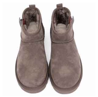Ugg Mens Classic Ultra Mini Zip Boot Smoke