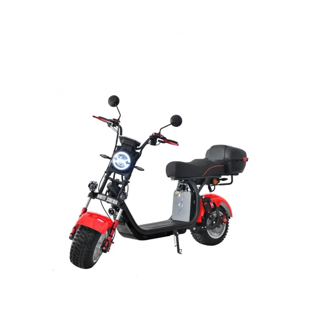 Электроскутер CityCoco White Siberia PRO+ 2500w Красный