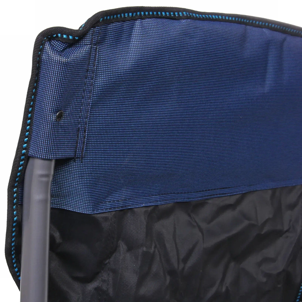 Кресло складное с подлокотниками до 120кг 64*53*90 см синее