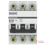 Автоматический выключатель 3P 25А (B) 4,5кА ВА 47-29 Basic