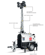 Мобильная мачта освещения TRIME X-ECO 4X160W 48V LED (9м) светодиодная