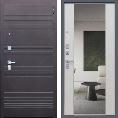 Входная дверь 1051 с зеркалом