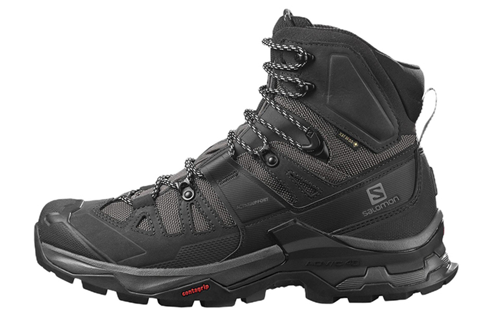 Salomon Quest 4 Gore-Tex comfortable wear-resistant high-top outdoor shoes black