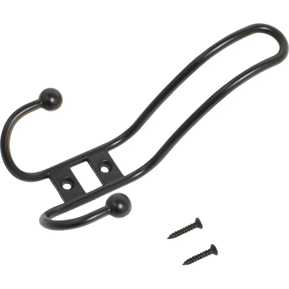 Вешалка настенная УЗК_Крючок трехрожковый СТАНДАРТ 208 A BL (14620)мат.чер