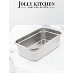 Контейнер пищевой Jolly Kitchen с крышкой, нержавеющая сталь, 32x23x10,5 (4,5 литра)