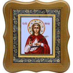 Стефанида Дамасская Святая мученица. Икона на холсте.