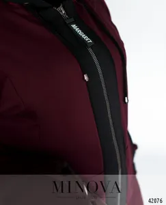 Спортивный костюм 3ка №17-229-марсала-черный Minova