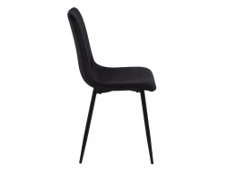 Стул SIGNAL DAREN Velvet Bluvel 19 черный/черный