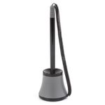 Ручка шариковая настольная масляная BRAUBERG "Стенд-Пен №1", СИНЯЯ, корпус черный/серый, линия письма 0,35 мм, 141885