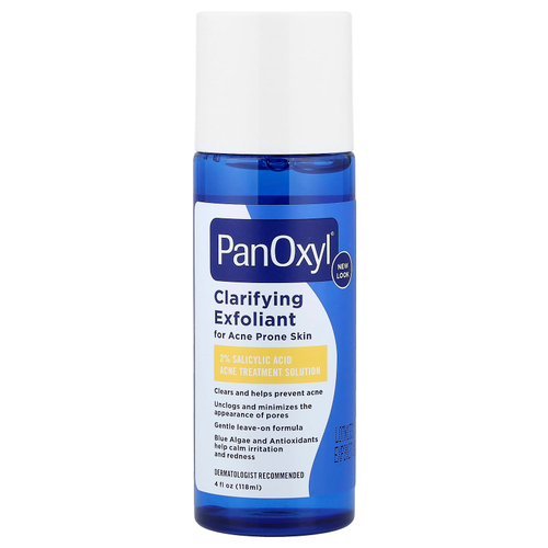 PanOxyl, очищающий эксфолиант, 2% салициловая кислота, для кожи, склонной к акне, 118 мл (4 жидк. унции)