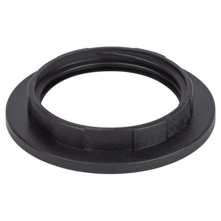 Кольцо для патрона ЭРА E27 пластик, черное