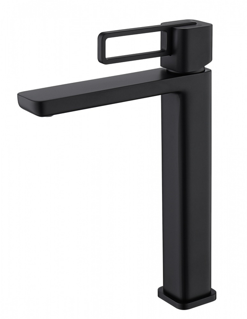 12112-C Смеситель од. для раковины-чаши (ЧЕРНЫЙ) GANZER (10/1шт)