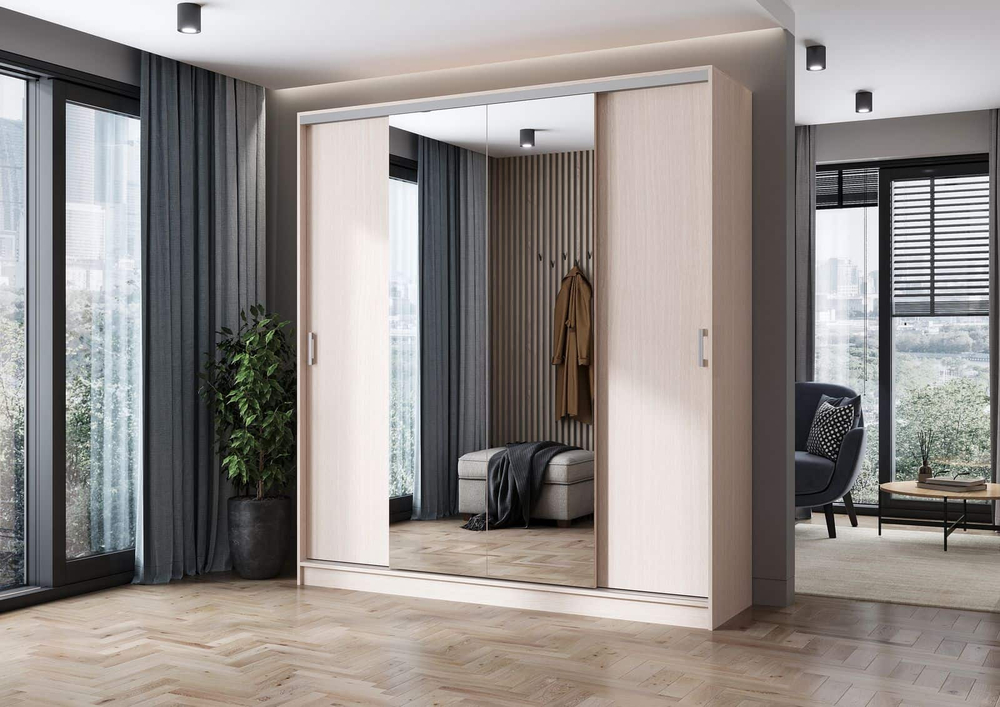 Альянс Шкаф-купе 2.0м Дуб белфорт / Дуб белфорт