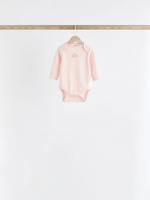 Боди с длинным рукавом для малышей Next K79-554, 7 шт., Белый, Розовый