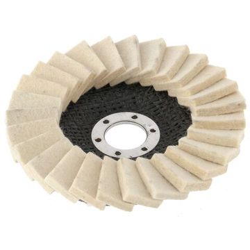 Круг полировальный лепестковый из натурального войлока 125 х 22,2 мм Matrix 75934