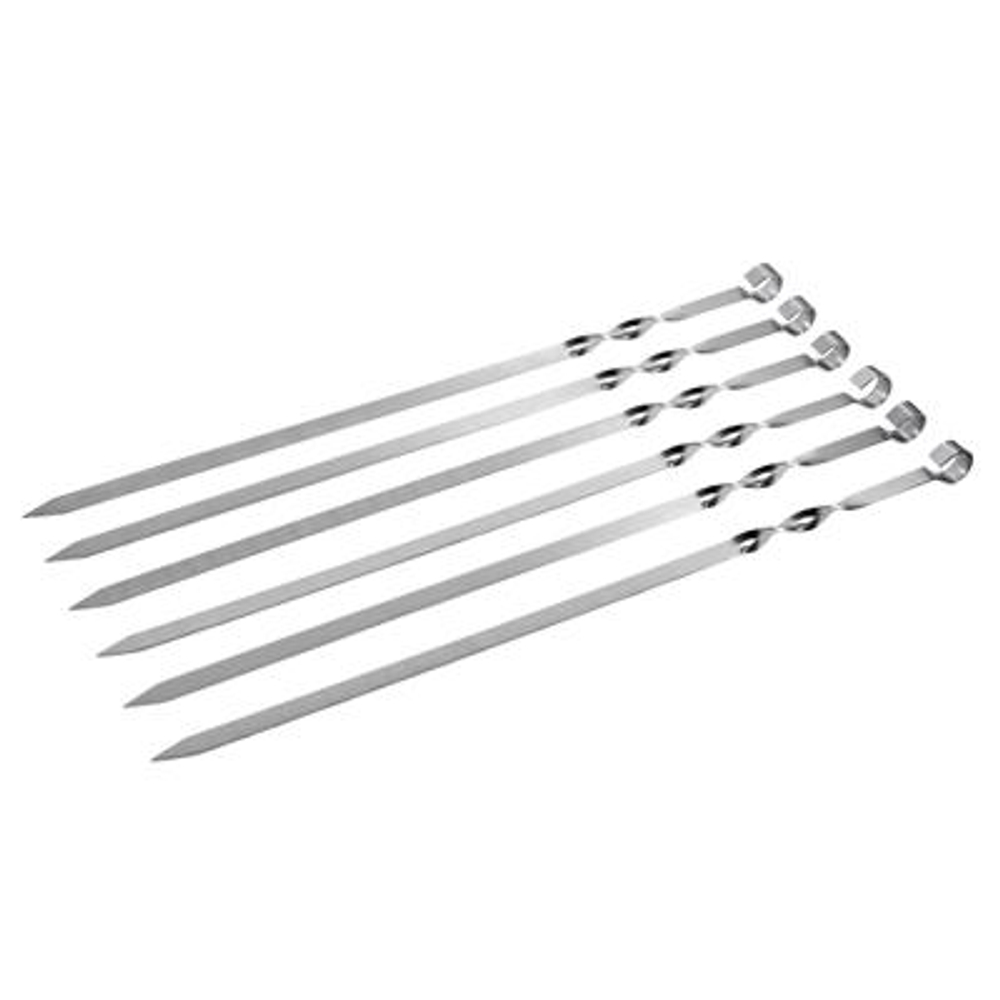 Набор шампуров Boyscout 6шт плоских 600x15x2мм нержав.сталь
