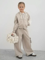 Спортивный костюм, бежевый для девочки