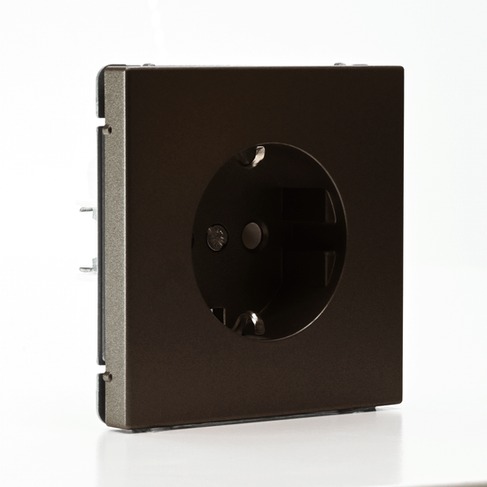 Розетка ArtGallery 16А с заземл. быстрозажим. клем. механизм мокко SE GAL000643S