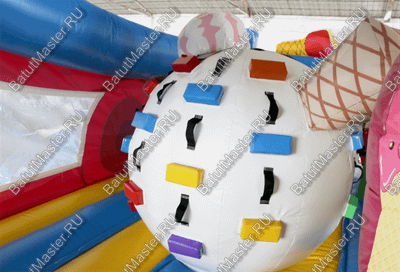 Коммерческий надувной батут "Мороженое" 8*6*4 м