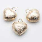 Подвеска Сердце, цвет золото, размер 16*14 мм, цена за 1 шт