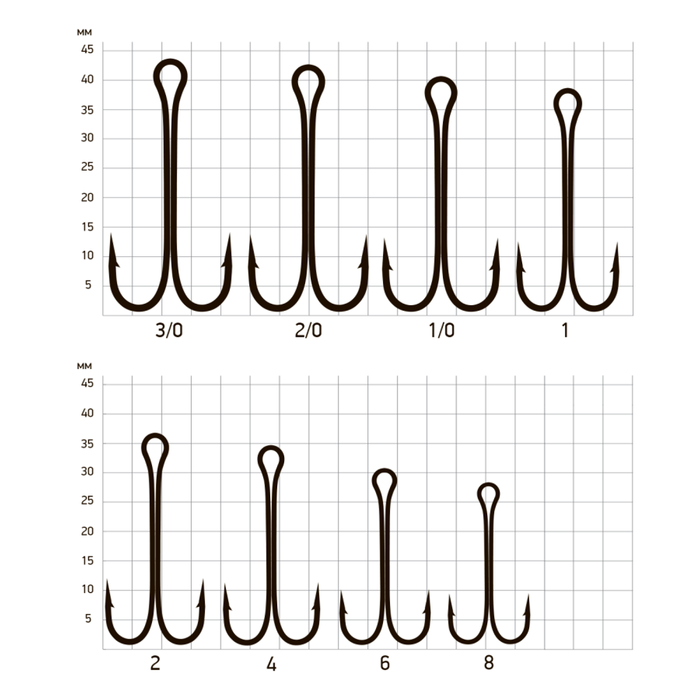 Крючки Saikyo двойн.Long Shank KH-11040  BN № 6 (100шт)