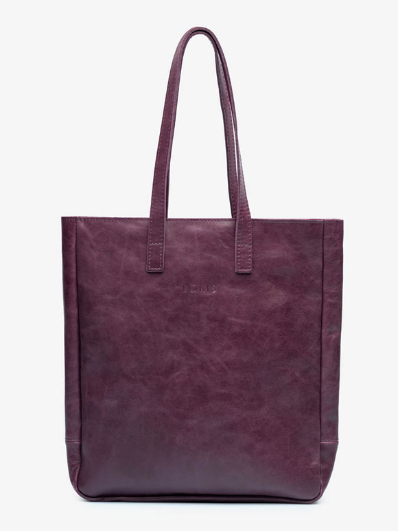 сумка шоппер баклажан