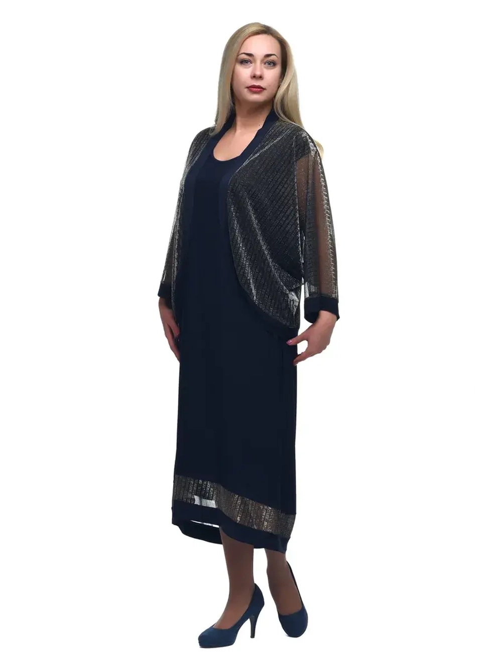 Платье вечернее с накидкой