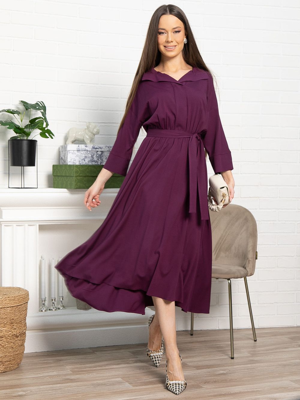 Платье Лорита (марсала) П15097-16М LT Collection