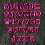 Вырубки Русский алфавит №4 мультяшный