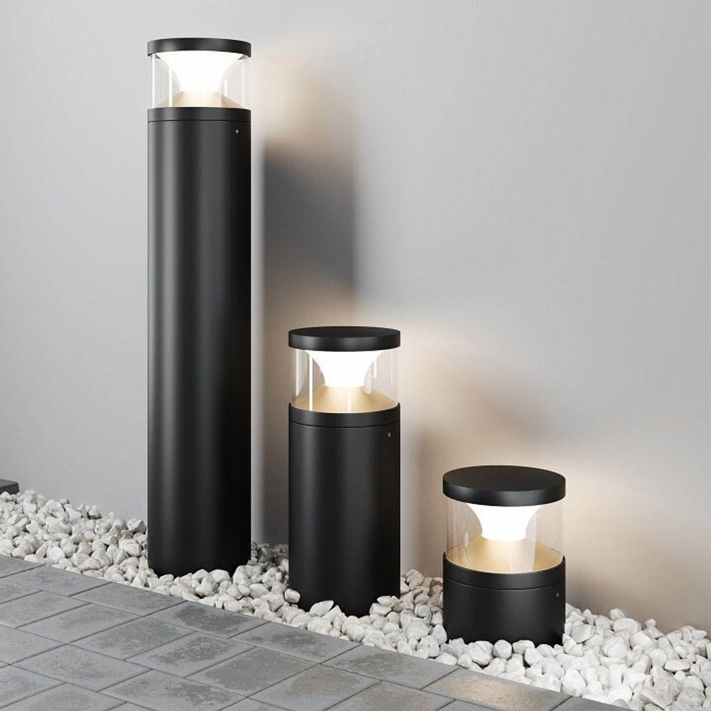 Наземный высокий светильник Maytoni Pyro O496FL-L21B3K2