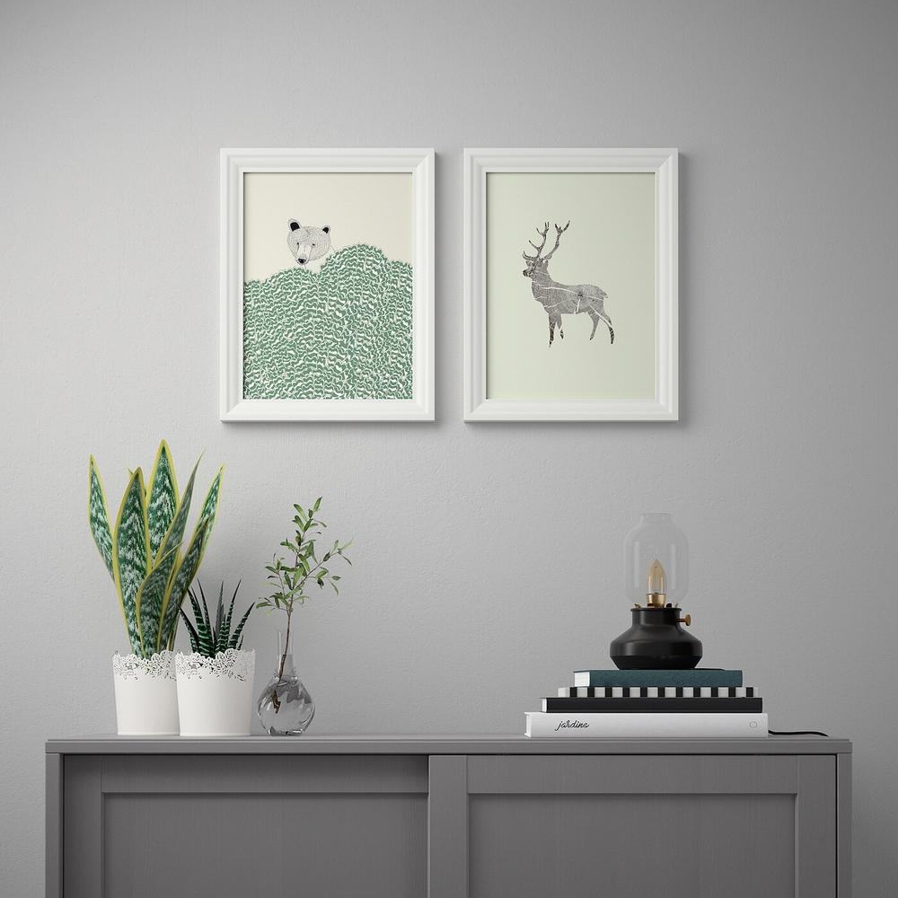 IKEA BILD  (ИКЕА БИЛД)  -  Плакат, Дикие животные, 30x40 см