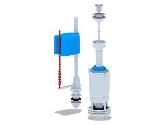 Арматура д/унитаза АНИ нижняя подводка ШТОК(WC4550 M)