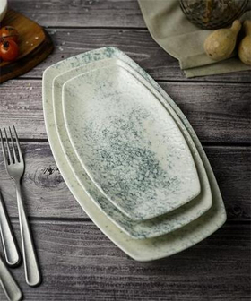 Тарелка прямоугольная 23 CM SMOKY