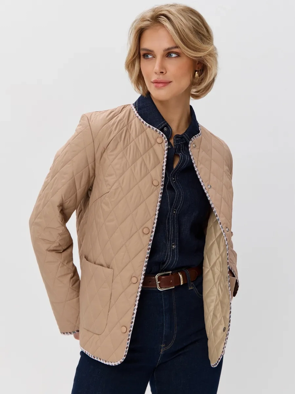 Куртка-жакет стеганая шанель на кнопках