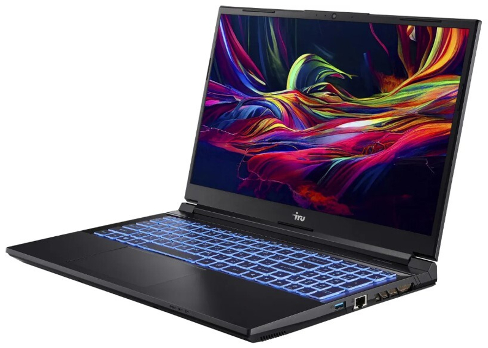 Ноутбук  iRu Калибр 15ALC 15.6 ", Core i5, 16 Гб RAM, 512 Гб SSD, GeForce RTX 3050, Черный