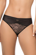 Трусы-слипы Diane с ажуром по центру (Размер: 42) (Цвет: дымчатый)