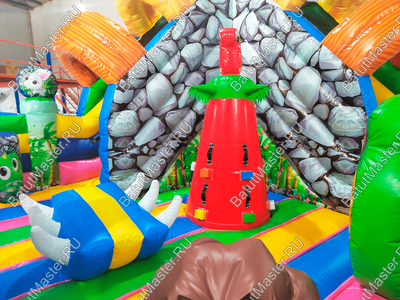 Надувной батут "В гостях у зебры"