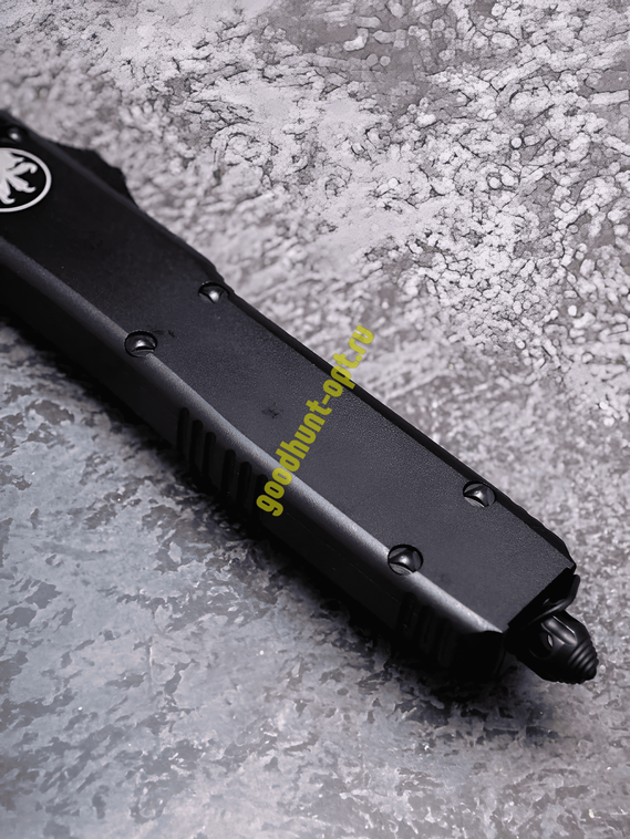Тактический нож фронтально выкидной автоматический Microtech Черный